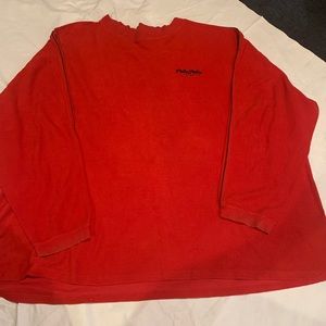 6XL. Pelle Pelle red long sleeve top
